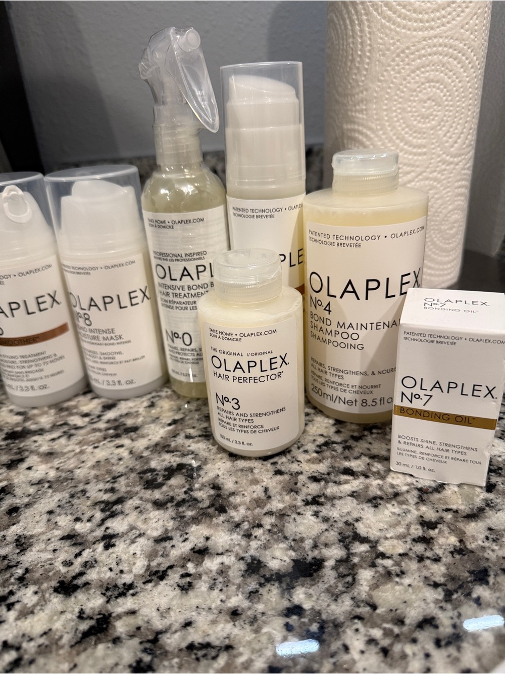 OLAPLEX Hair Repair Set - Cream & White Bottles